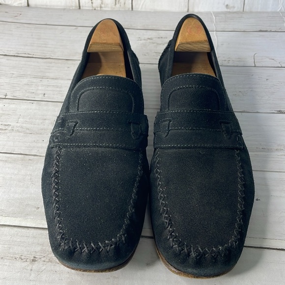 YSL Black Suede Loafers main image 14